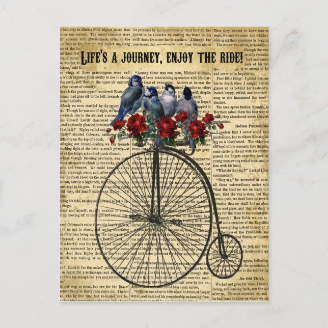 La vie est un voyage Profitez de la carte postale (Devant)