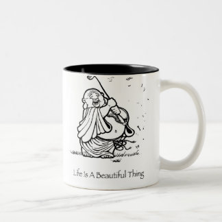 La vie est une belle tasse de café de Bouddha de