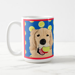 La vie est une boule de Chien Jaune Mug