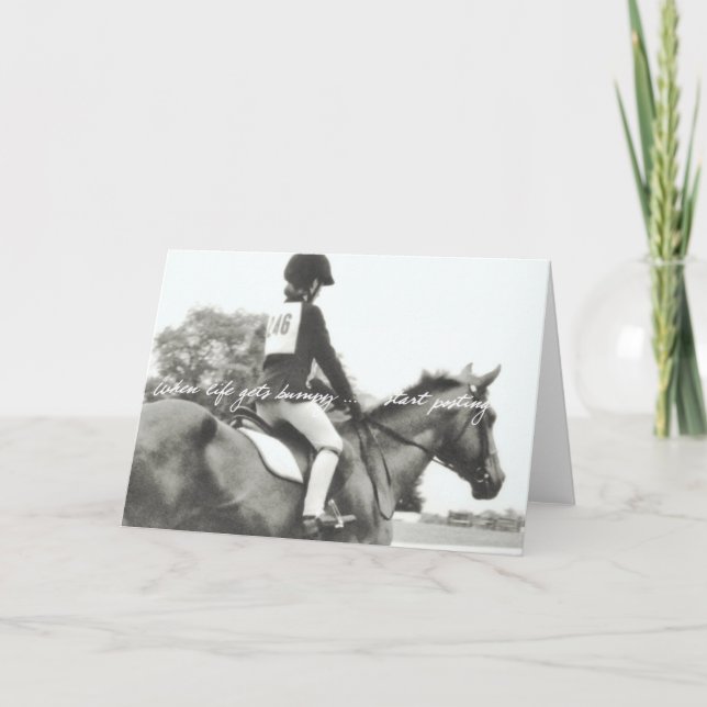 LA VIE EST UNE CARTE DE voeux BUMPÉE (Devant)