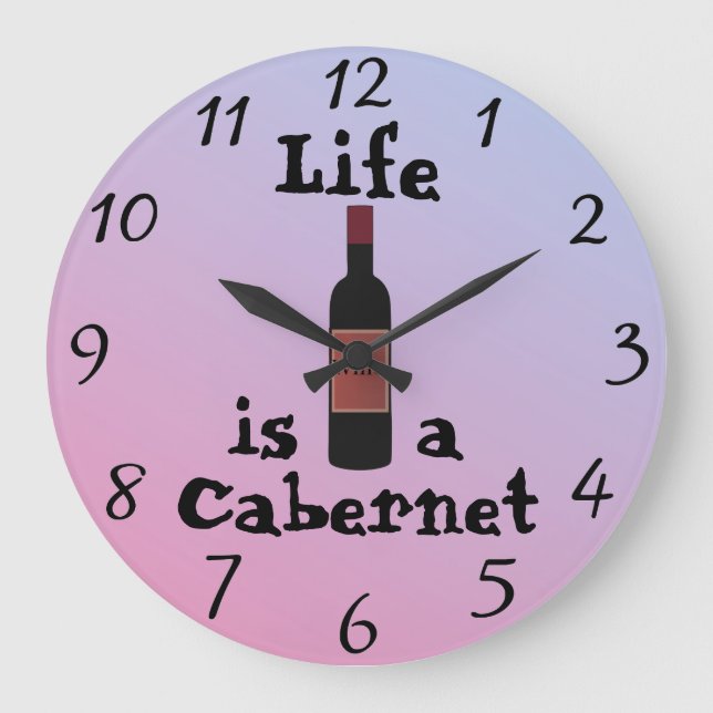 La vie est une horloge murale de cabernet (Recto)