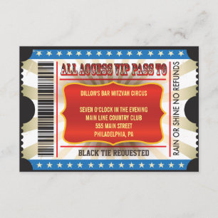 La VIE EST une invitation de Mitzvah de barre de