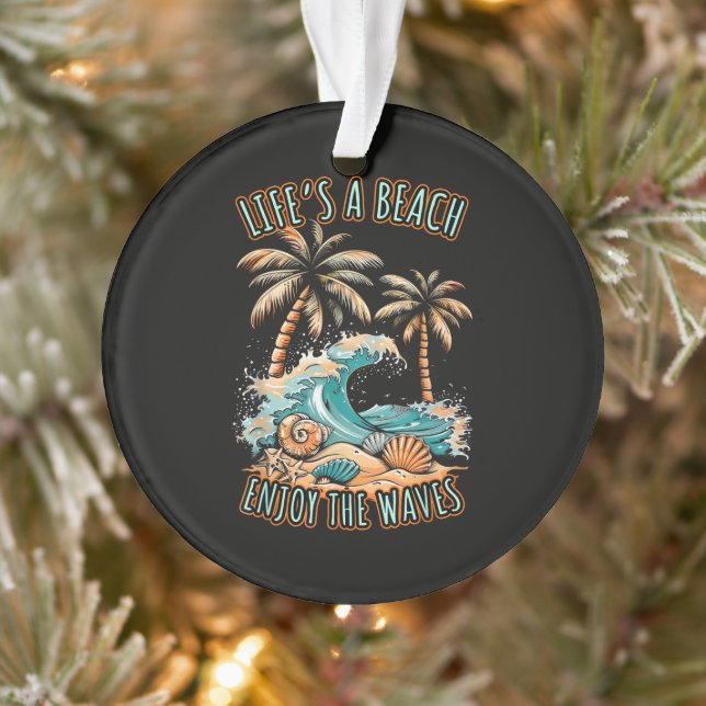 La vie est une plage Vacances d'été Plage tropical (Arbre)