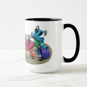 La vie est une tasse de café de plage