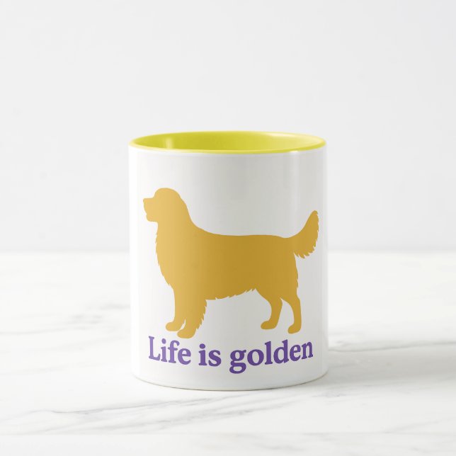 La vie est une tasse dorée (Centre)