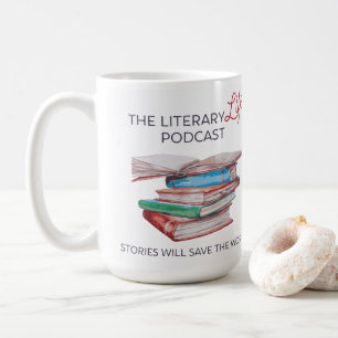 La Vie littéraire, une mug de 15 oz