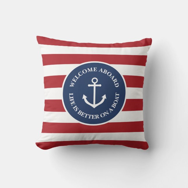 La vie marine rayée est meilleure sur un coussin d (Recto)