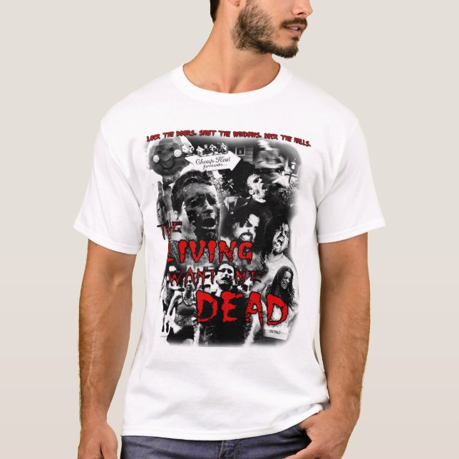 "La vie me veulent T-shirt de base de morts" (Devant)