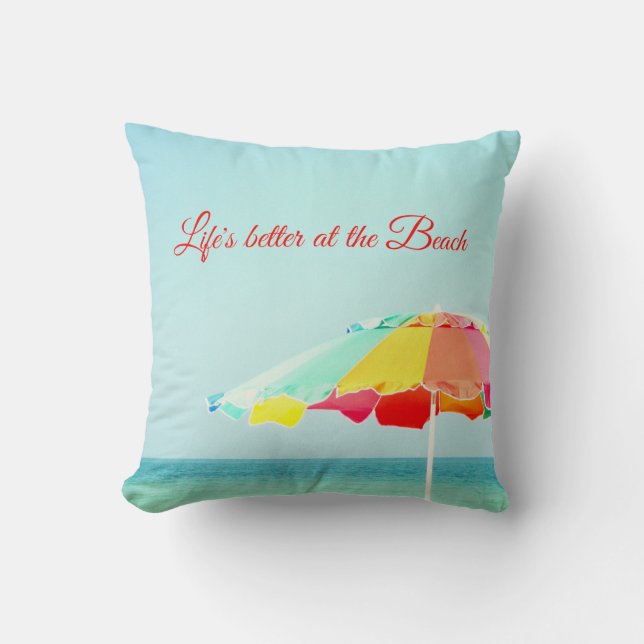 La vie mieux au coussin de plage (Recto)