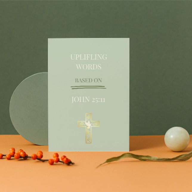 La vie ne s'arrête pas ici – Jean 25:11 Carte chré (He Is Alive — Share the Joy of Easter with Loved Ones)