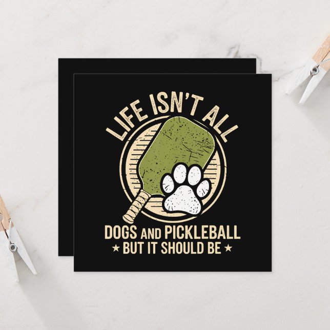 La vie n'est pas que des chiens et du pickleball (Devant/Arrière en situation)