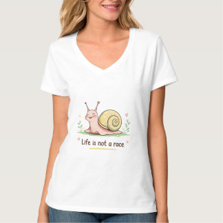 La vie n'est pas une course | T-Shirt Pastel Snail