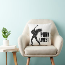 La vie punk ! Vous avez du métal ? Coussin décorat