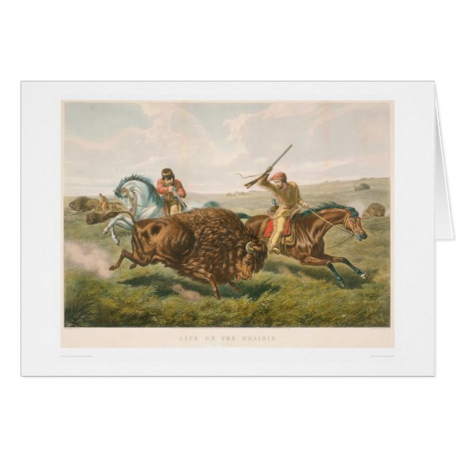 La vie sur la prairie : La chasse de Buffalo (Devant horizontal)
