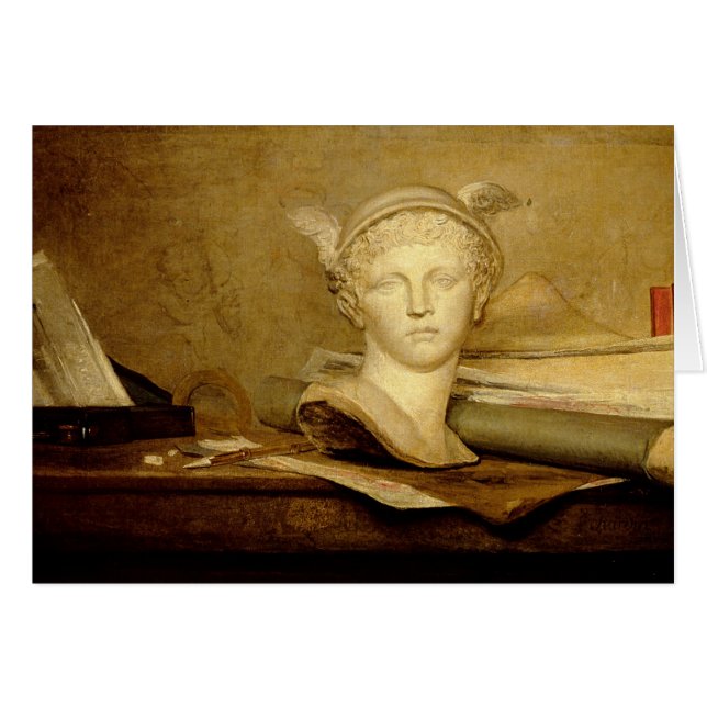 La vie toujours avec des attributs des arts, (Devant horizontal)