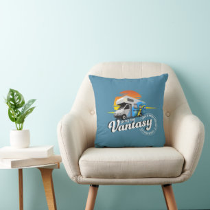 La vie Vantacy de camping-car   Coussin décoratif 