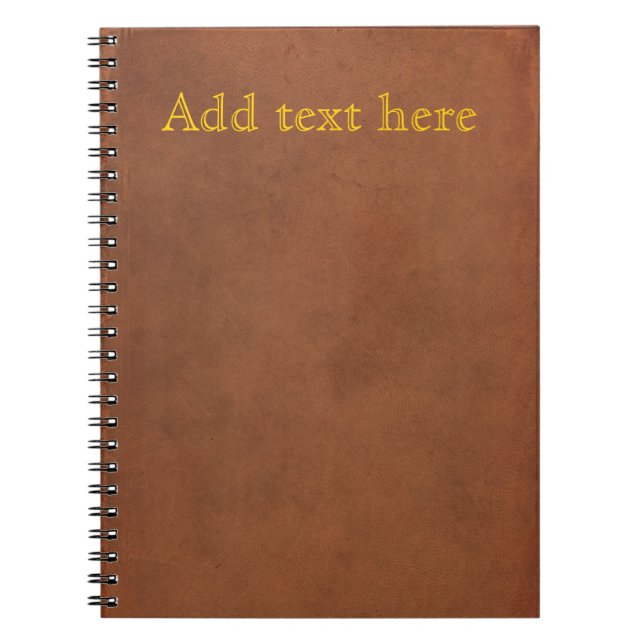 La vieille couverture de livre en cuir, ajoutent (Devant)