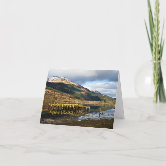 La vieille jetée, Loch Long, Arrochar Carte de vœu (Devant)