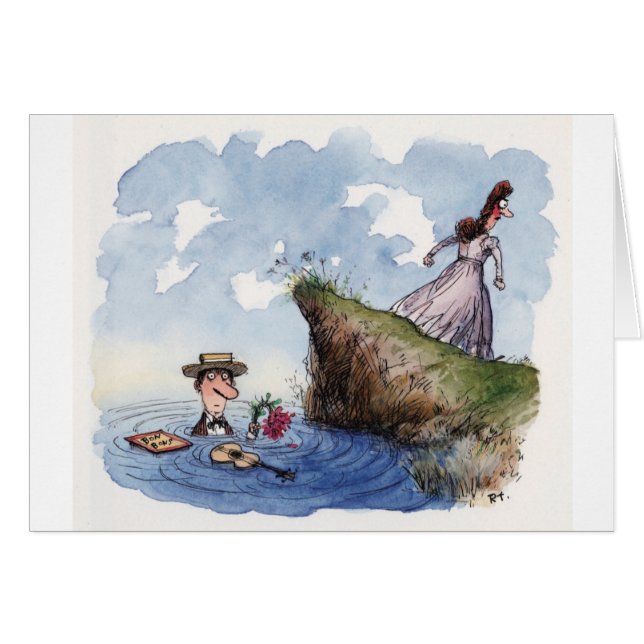 La vieille Poussée-Ho carte (Devant horizontal)
