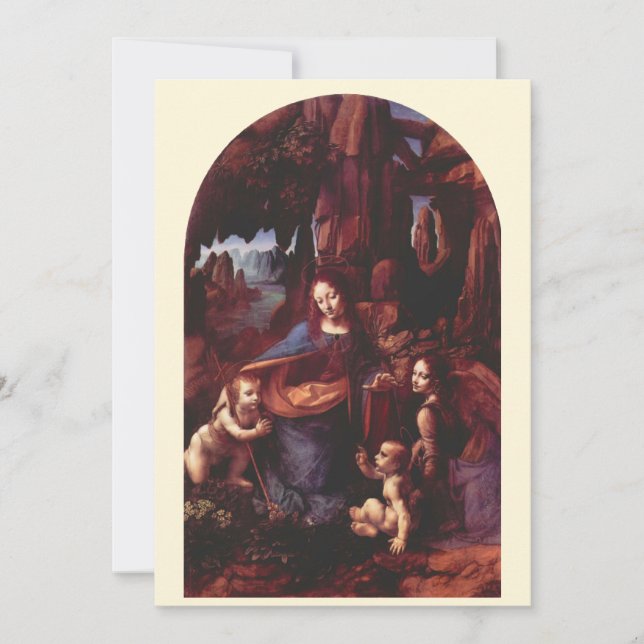 La Vierge des Rochers de Léonard de Vinci (Devant)