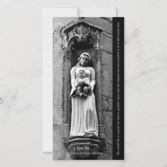 La Vierge et l'Enfant 1 Merci de sympathie (Devant)