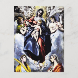 La Vierge et l'enfant avec la carte postale St Mar
