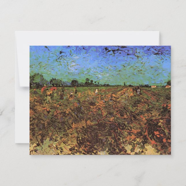 La vigne verte par Vincent van Gogh (Devant)