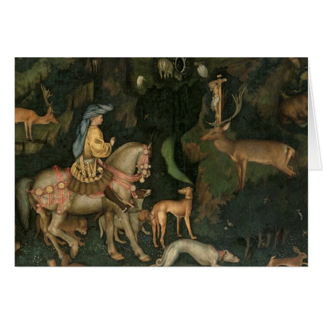 La vision de St Eustachius, c.1438-42 (Devant horizontal)