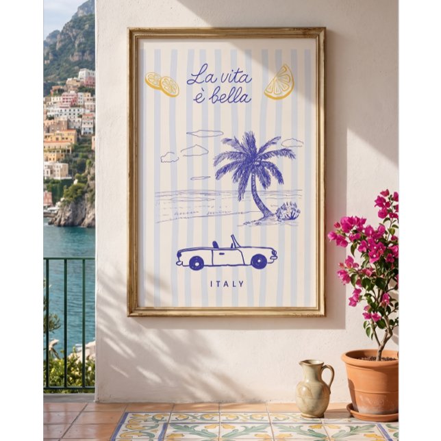 La Vita È Bella Affiche Italienne (Créateur téléchargé)
