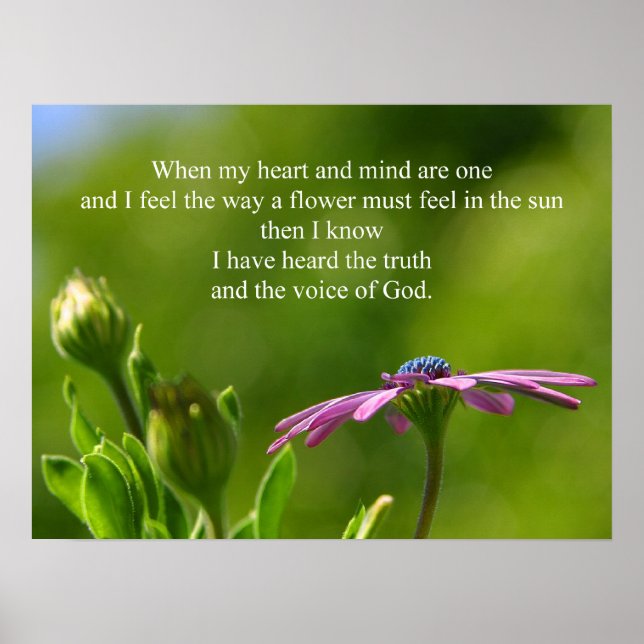 La Voix de Dieu POSTER IMPRIMER (Devant)