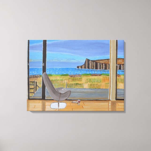 La vue à partir de la toile de fenêtre (Recto)