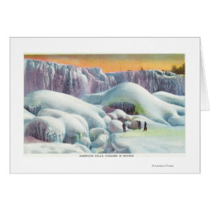 La vue de l'Américain tombe en hiver