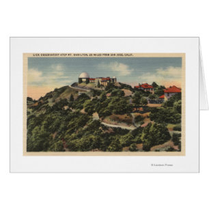 La vue de lèchent l'observatoire sur Mt. Hamilton