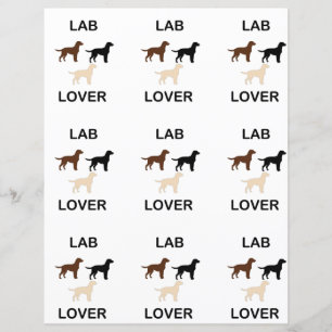 Lab Lover toutes les couleurs silhouettes