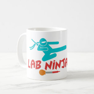 LAB NINJA - MUG DE CAFÉ SCIENTIFIQUE MÉDICALE LAB