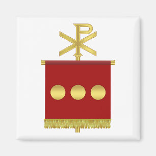Labarum avec aimant Chi Rho
