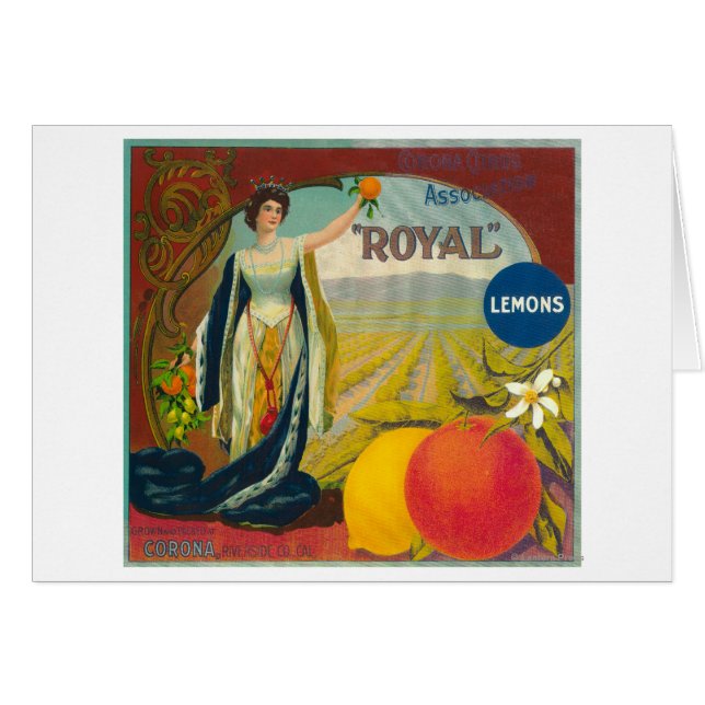 Label Royal Orange Corona, CA (Devant horizontal)