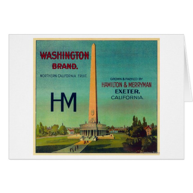 LabelExeter Orange de Washington, CA (Devant horizontal)