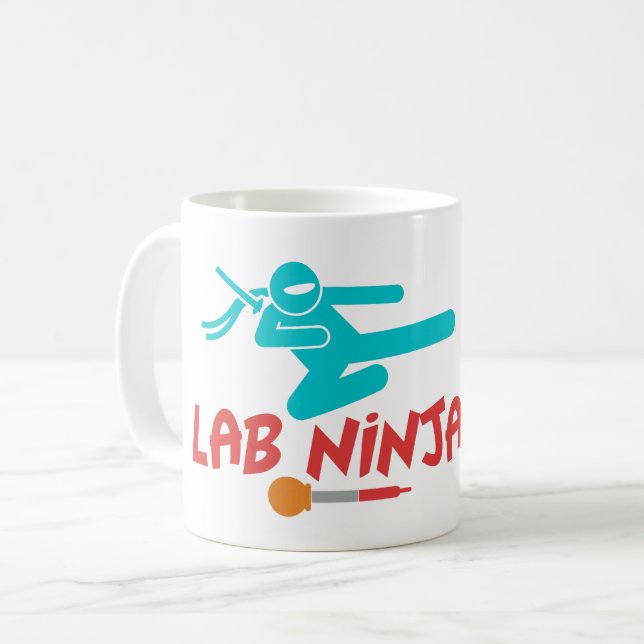 LABO NINJA - TASSE DE CAFÉ SCIENTIFIQUE DE LABORAT (Devant gauche)