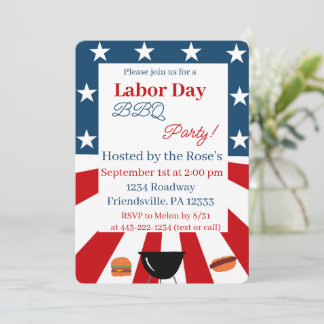 labor day invitation