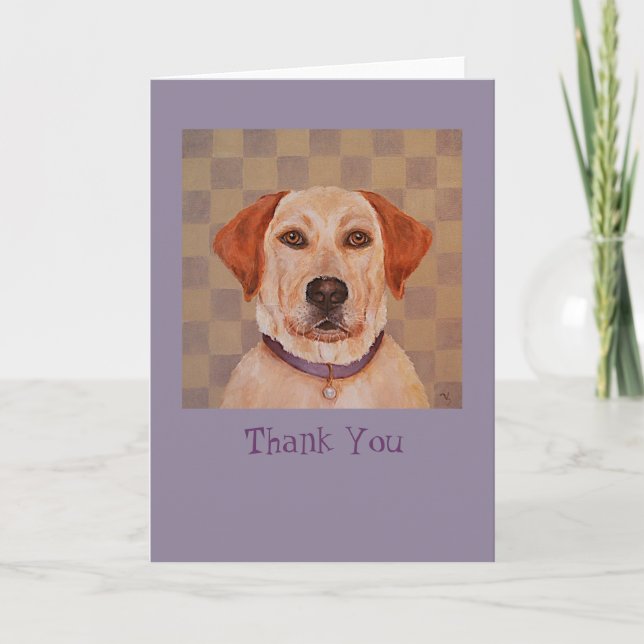 Laboratoire jaune, carte pour notes Merci Maggie (Devant)