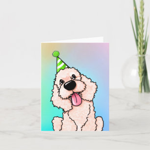 Labradoodle Chien Carte d'anniversaire