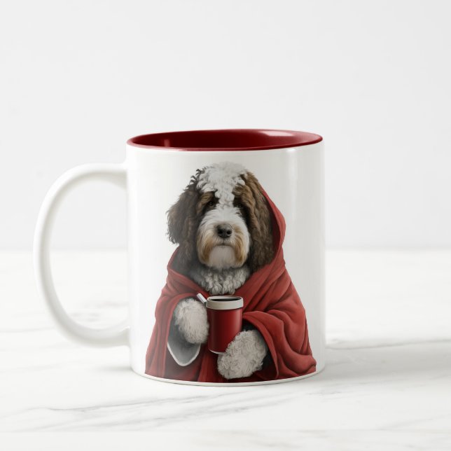 Labradoodle, doré, bernedoodle tasse à café (Gauche)