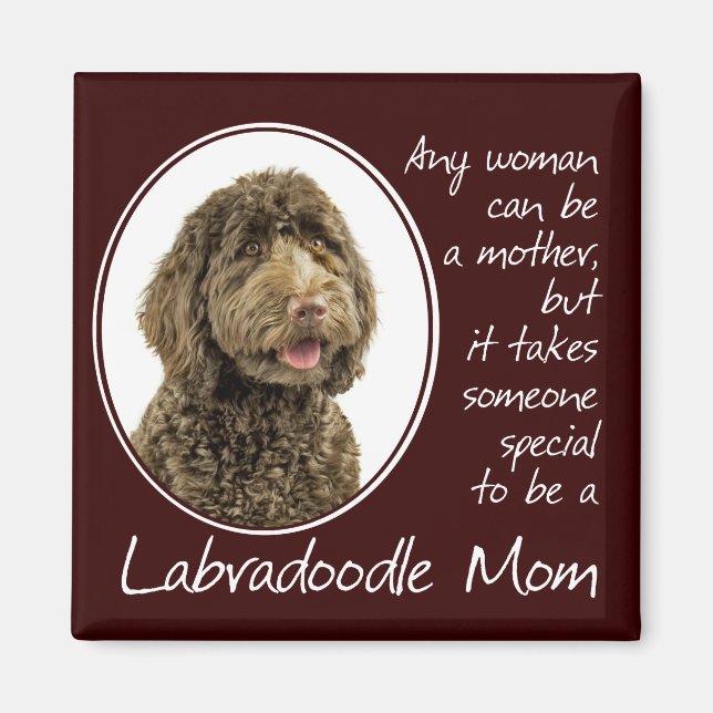 Labradoodle Magnet de maman (Devant)