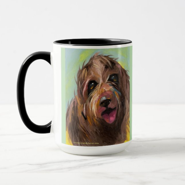 Labradoodle | Mug à deux tons, 15 oz (Gauche)