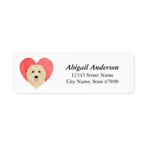 Labradoodle Retourner l'adresse Étiquettes