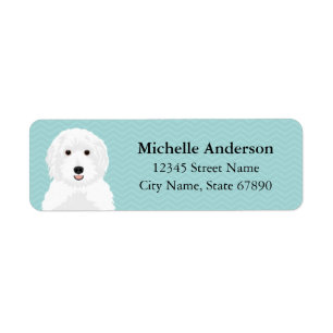 Labradoodle Retourner l'adresse Étiquettes