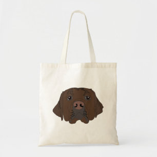 Labrador au chocolat sur Sac fourre-tout