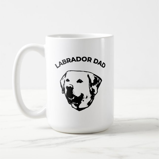 Labrador Dad Coffee Mug (Gauche)