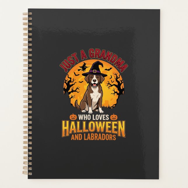 Labrador Halloween Grand-mère Conception de chien_ (Devant)